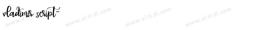 vladimir script字体转换